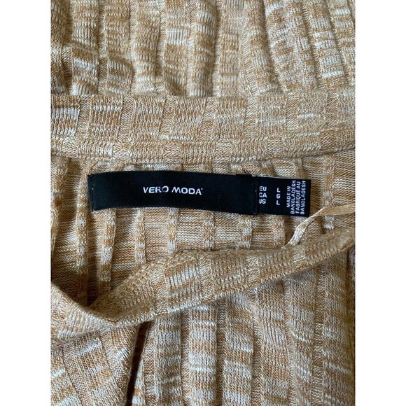 Vero Moda BNWOT women sz Large "Nille" ribbed long sleeve dress split sides - Picture 6 of 8